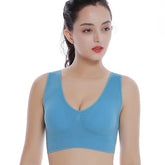 Women BrasLadies Pure Color Plus Size Ultra-Thin Large Bra Sports Bra Full Bra Cup Tops